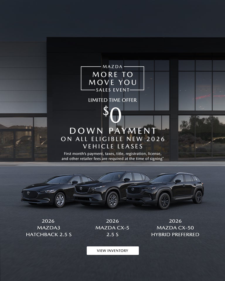 $0 DOWN PAYMENT ON ALL ELIGIBLE NEW 2026 VEHICLE LEASES
